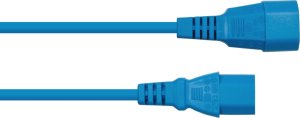 Kabel zasilający Alcasa kabelmeister Kaltgeräteverlängerung C14 an C14 blau 5m 2