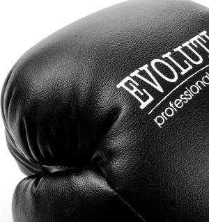 Evolution Rękawice bokserskie basic rekreacyjne PCV RB2210 czarno-białe r. 12 (21628) 3