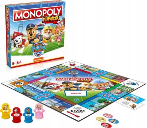 Winning Moves MONOPOLY PSI PATROL gra planszowa dla dzieci Monopol Junior DUŃSKA EDYCJA 1