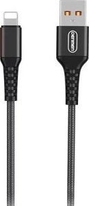Kabel USB Denmen USB-A - Lightning 1 m Czarny (35219) 2