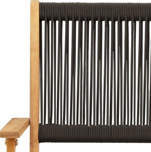 vidaXL vidaXL Składane krzesła ogrodowe, 4 szt., czarne, lite drewno akacjowe 9