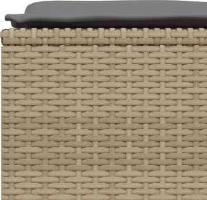 vidaXL vidaXL 5-cz. zestaw mebli ogrodowych z poduszkami, beżowy, polirattan 5