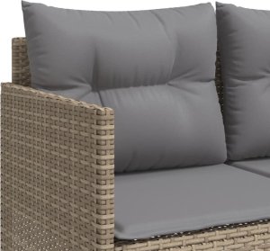 vidaXL vidaXL 5-cz. zestaw mebli ogrodowych z poduszkami, beżowy, polirattan 6