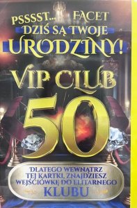 Yeku Karnet Urodziny 50 męskie 1