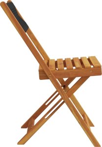 vidaXL vidaXL Składane krzesła ogrodowe, 8 szt., czarne, lite drewno akacjowe 5