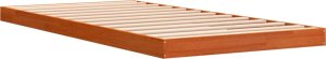 vidaXL Rama łóżka, woskowy brąz, 90x200 cm, lite drewno sosnowe 7