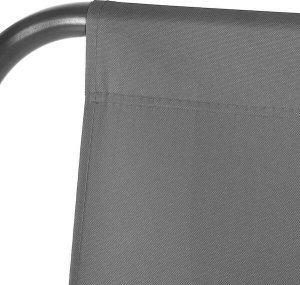 Springos Materiał na siedzisko huśtawki ogrodowej 110 x 90 cm tkanina wodoodporna szara UNIWERSALNY 7