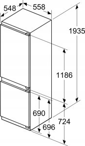 Lodówka Siemens Siemens KI96NVFD0 iQ300, fridge-freezer combination 14