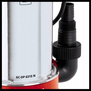 Einhell dirty water pump GC-DP 6315 N, submersible / pressure pump (red/stainless steel, 630 watts) 12