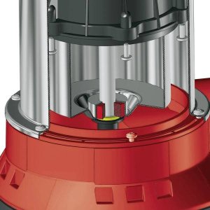 Einhell dirty water pump GC-DP 6315 N, submersible / pressure pump (red/stainless steel, 630 watts) 6