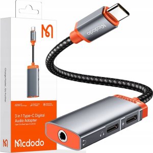 Mcdodo MCDODO ADAPTER USB-C MINI JACK 3,5MM PRZEJŚCIÓWKA KABEL AUX DO SAMSUNG DAC 1