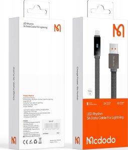 Kabel USB Mcdodo USB-A - Lightning 1 m Czarny 12