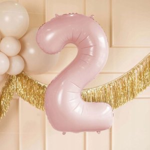 Party Deco Balon foliowy 2 jasny różowy 72cm 4