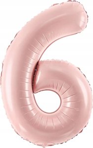 PartyDeco Balon foliowy 6 jasny różowy 72cm 1