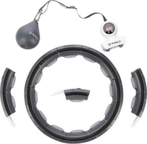 HMS HHM15 HULA HOP BLACK Z MAGNESEM I OBCIĄŻNIKIEM + LICZNIK HMS 14