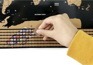 Iso Trade Mapa świata - zdrapka z flagami + akcesoria 23442 13