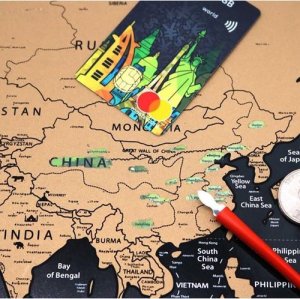 Iso Trade Mapa świata - zdrapka z flagami + akcesoria 23442 4