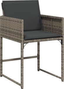vidaXL vidaXL 15-cz. zestaw mebli ogrodowych z poduszkami, szary, rattan PE 3