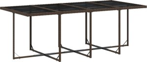 vidaXL vidaXL 13-cz. zestaw mebli do ogrodu, poduszki, brązowy, rattan PE 4