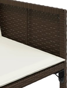 vidaXL vidaXL 13-cz. zestaw mebli do ogrodu, poduszki, brązowy, rattan PE 5
