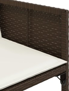 vidaXL vidaXL 13-cz. zestaw mebli do ogrodu, poduszki, brązowy, rattan PE 7