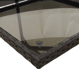 vidaXL vidaXL 15-cz. zestaw mebli ogrodowych z poduszkami, czarny, rattan PE 7