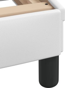 vidaXL Rama łóżka z zagłówkiem, biała, 160x200 cm, sztuczna skóra 10