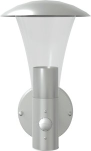 Kinkiet vidaXL vidaXL Kinkiet zewnętrzny z czujnikiem ruchu, srebrny, stal nierdzewna 4