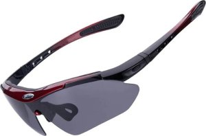 RockBros Okulary rowerowe fotochromowe z filtrem UV 400 czerwone ROCKBROS 1