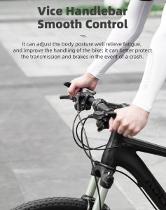 RockBros Zestaw gripów rączek rowerowych z rogami antypoślizgowe - czarny ROCKBROS 8