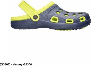 Ardon MARINE G3178 G3179 G3306 G3307 G3409 - wsuwane kroksy z paskiem - zielony G3306 41 8