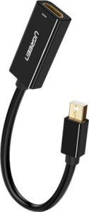 Adapter AV Ugreen Adapter / kabel Mini DisplayPort do HDMI Ugreen MD112, 1080p, 20cm (czarny) 1