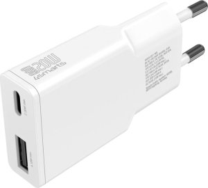 Ładowarka 4smarts Ładowarka sieciowa PDPlug Duos Slim 20W GaN 1C+1A biały 2