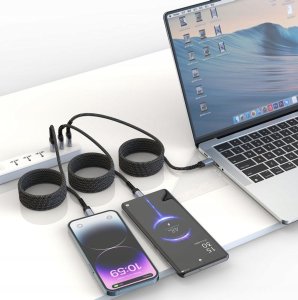 Kabel USB Swissten USB-C - USB-C 1 m Czarny (71551010) 3