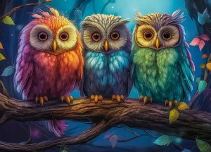 Castorland Puzzle 260 Three Little Owls CASTOR 1