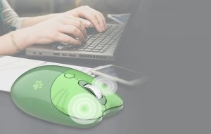 Mysz Mofii Bezprzewodowa mysz MOFII M3DM (zielona) 3