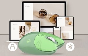 Mysz Mofii Bezprzewodowa mysz MOFII M3DM (zielona) 4