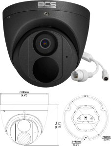 Kamera IP BCS Kamera BCS POINT BCS-P-EIP28FWR3-Ai2-G 3