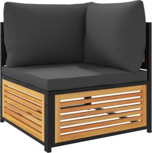 vidaXL vidaXL 9-cz. zestaw wypoczynkowy do ogrodu, z poduszkami, akacjowy 4