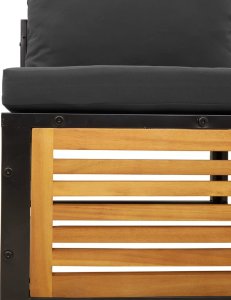 vidaXL vidaXL 9-cz. zestaw wypoczynkowy do ogrodu, z poduszkami, akacjowy 10