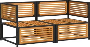 vidaXL vidaXL 2-cz. zestaw wypoczynkowy do ogrodu, z poduszkami, lita akacja 3