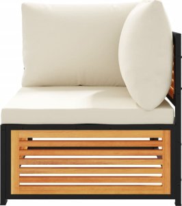 vidaXL vidaXL 2-cz. zestaw wypoczynkowy do ogrodu, z poduszkami, lita akacja 5