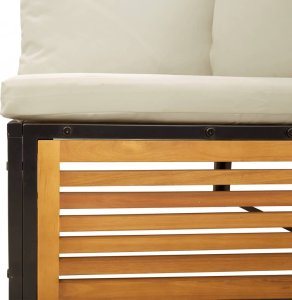 vidaXL vidaXL 2-cz. zestaw wypoczynkowy do ogrodu, z poduszkami, lita akacja 8