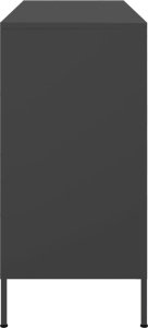 vidaXL vidaXL Szafka, czarna, 100,5x39x79 cm, stal walcowana na zimno 7