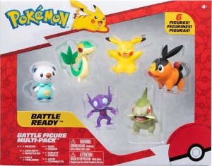 Figurka Jazwares POKEMON 6 pak figurki bitewne Sableye, Axew, Snivy, Tepig, Oshawott, Pikachu, Seria 6, figurka 1