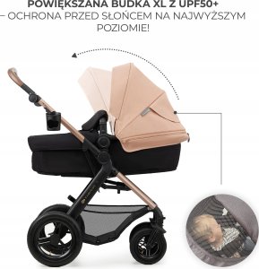 Wózek KinderKraft Universalus vežimėlis Kinderkraft Moov 2 Air 3in1, Sand Beige 3