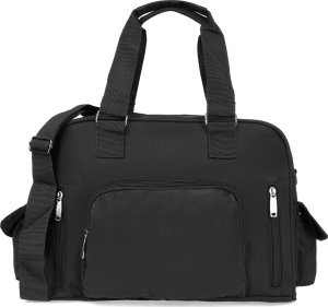 Bellugio Damska torebka lekka duża A4 modna torba shopperka czarna na ramię J32 3