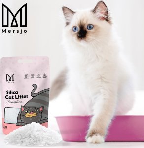 Żwirek dla kota Mersjo Żwirek silikonowy dla kota Mersjo Sensitive 3,8L 2