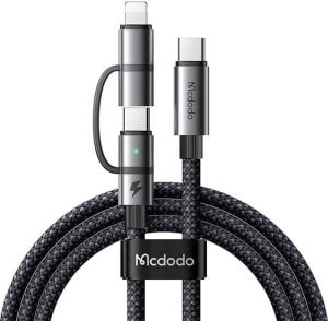 Kabel USB Mcdodo Kabel 2w1 Mcdodo CA-0450 USB-C do USB-C + Lightning, 1.2 m 1