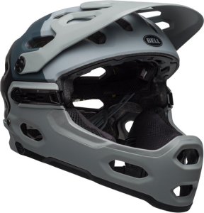 Bell Kask full face BELL SUPER 3R Rozmiar kasku: S(52-56cm), Wybierz kolor: Matte White Black 13